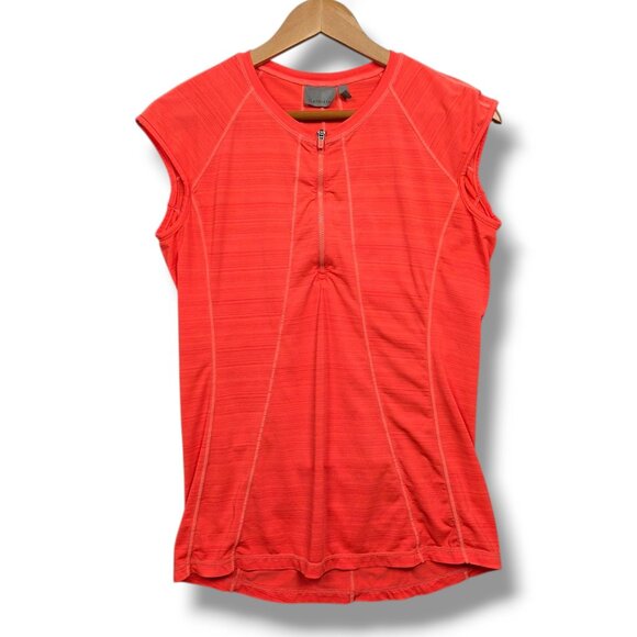 Athleta Pacifica UPF Tank 2 Womens Medium Orange Rash Guard - Picture 1 of 11